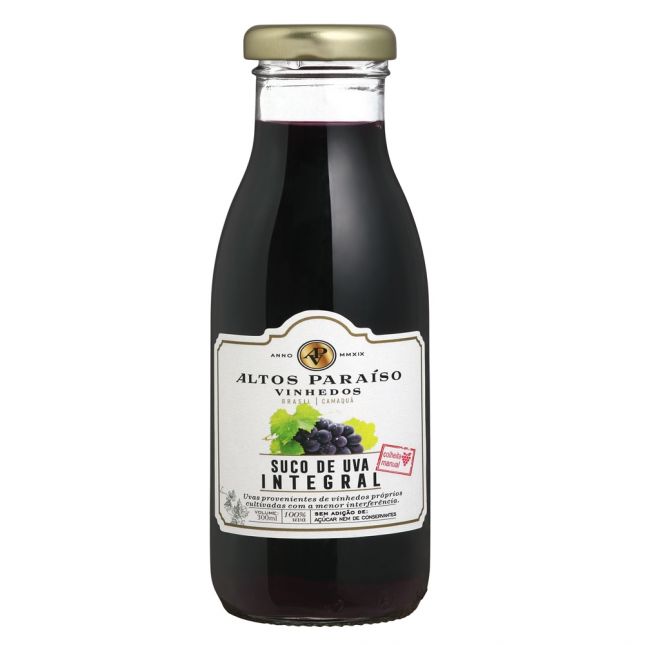 Suco de Uva 100% Integral       (10 unidades 300 ml cada)